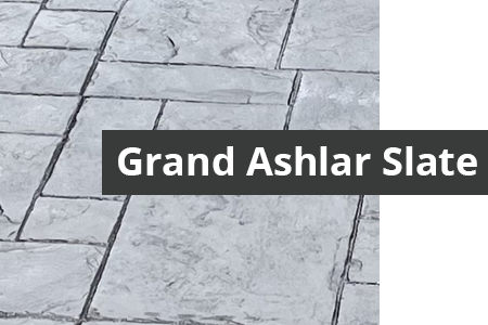 Stamped Concrete - Grand Ashlar Slate Pattern Design