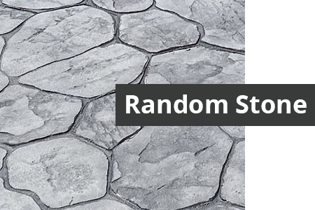 Stamped Concrete - Random Stone Pattern Design