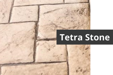 Stamped Concrete - Tetra Stone Pattern Design