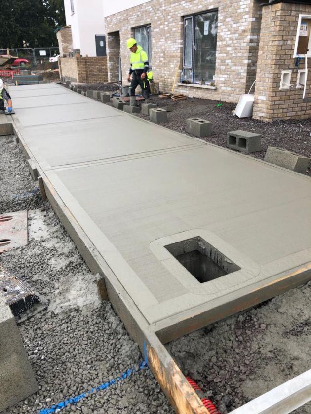 Brush Finished Concrete