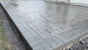 Pattern Imprinted Concrete Patio