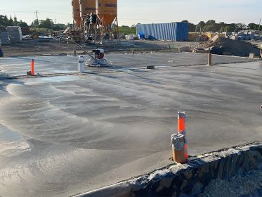 power float finished concrete