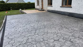 Pattern Imprinted Concrete Patio